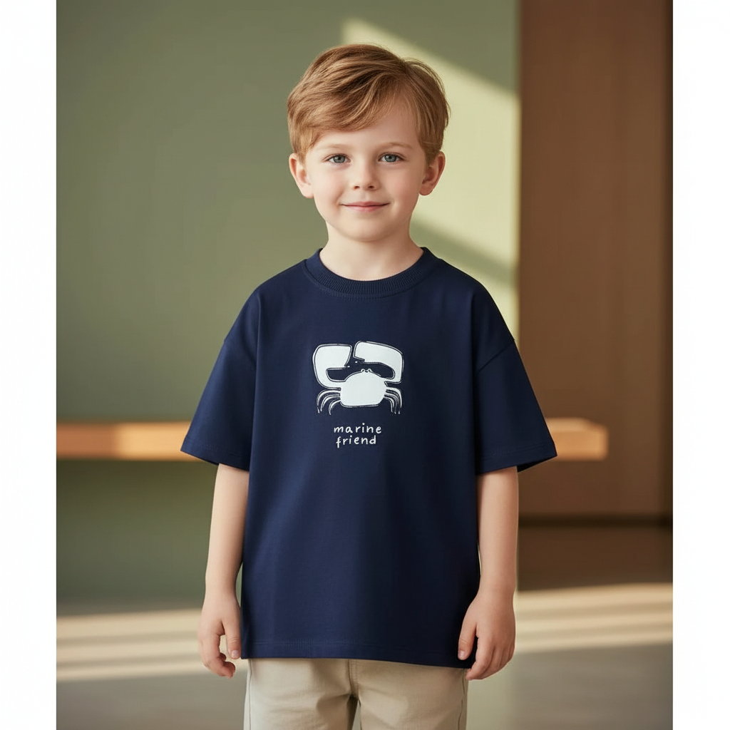 100% Cotton Strawberry Print Cotton Tee Shirt