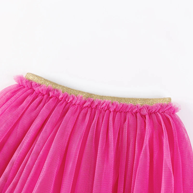 100% Cotton Pink Ballerina Crop Top & Tulle Skirt Set