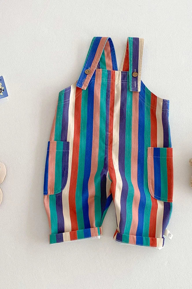 Toddler Sleeveless Cotton Romper Jumpsuit