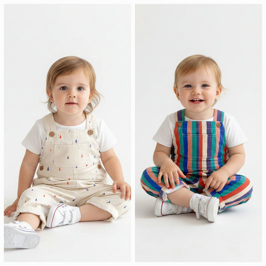 Toddler Sleeveless Cotton Romper Jumpsuit