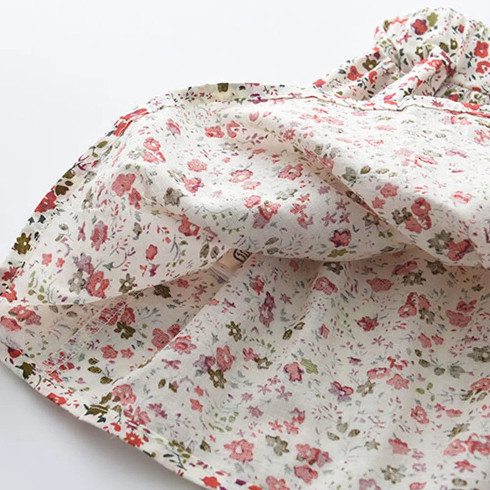 White Minnie Mouse flying sleeve top and skirt set for toddlers by Ewapi, featuring a cute Disney character design.