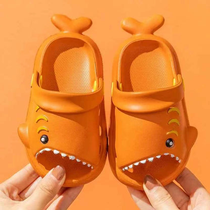 Colorful Shark Themed Slip-On Sandals & Clogs