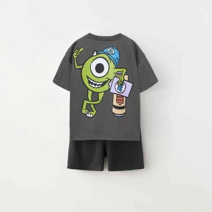 Cotton Monsters Inc Mike Mike Wazowski Tee & Shorts Set