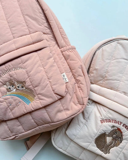 100% Cotton Quilted Backpack