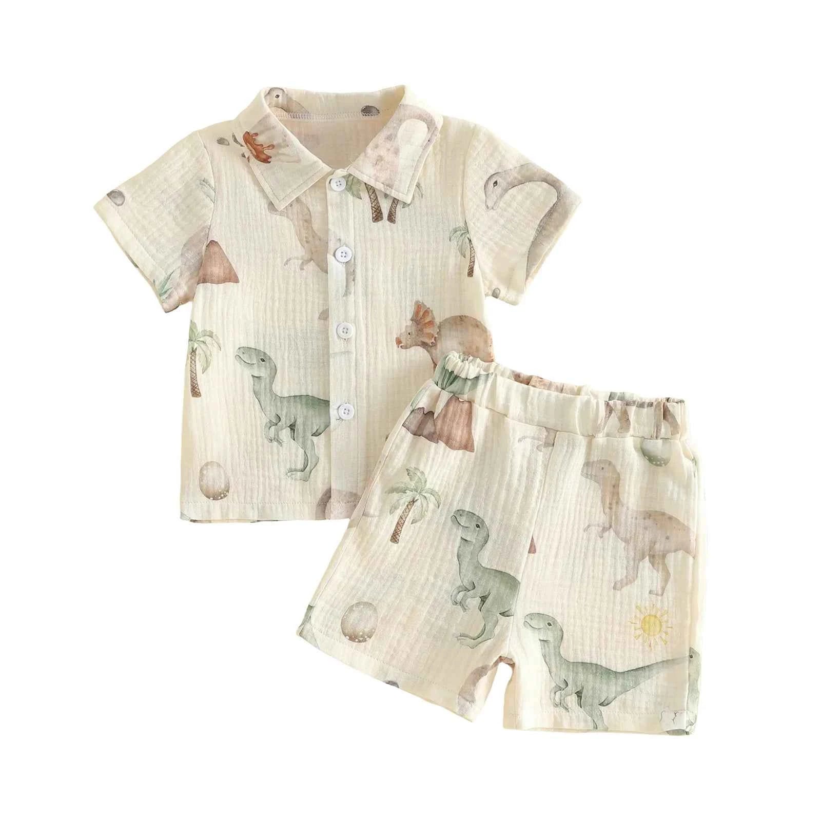 Cotton Short Sleeve Shirt & Shorts Set