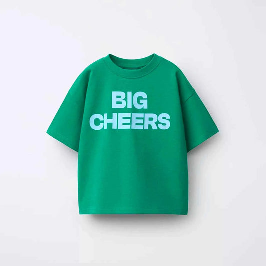 Cotton Big Smile Always Maroon Cotton T-Shirt