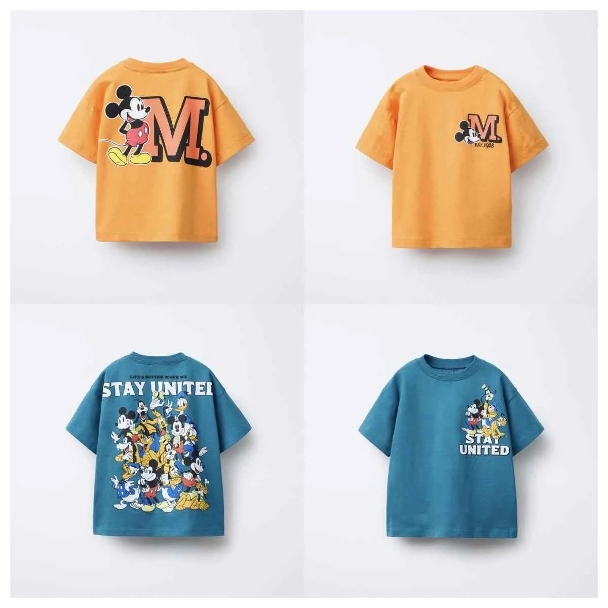 Cotton Mickey Mouse & Friends Stay United Tees Set