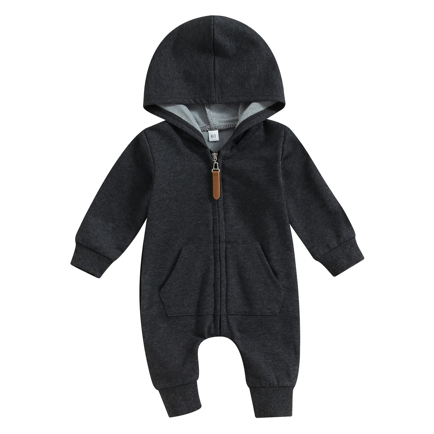 Cotton Toddler Hooded Jumpsuit In Earth Tones