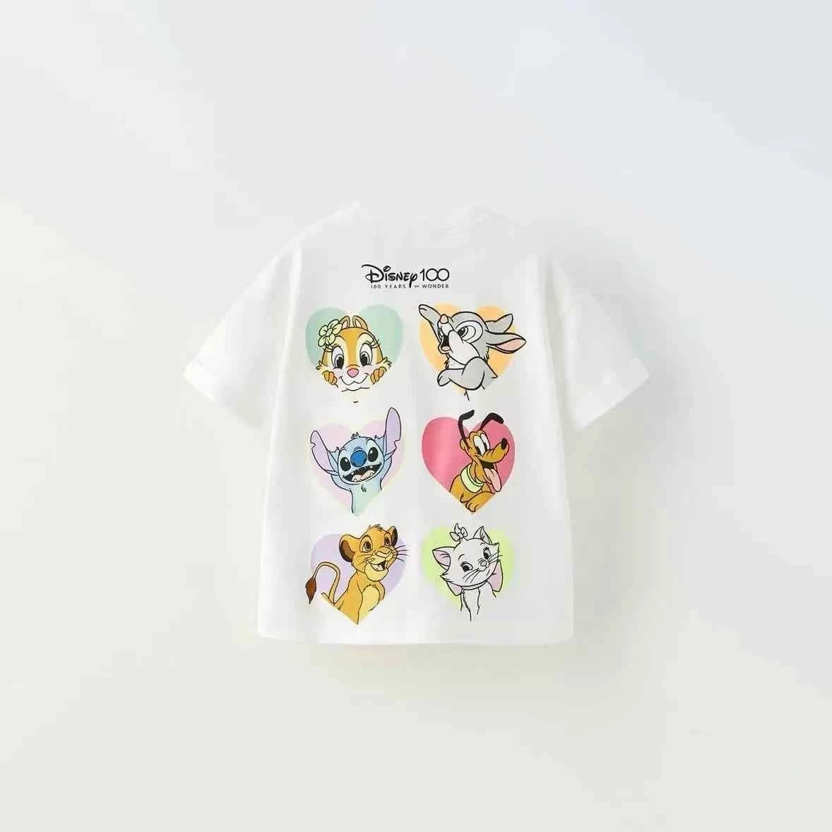 Cotton Mickey Mouse & Classic Disney Character Printed Tee