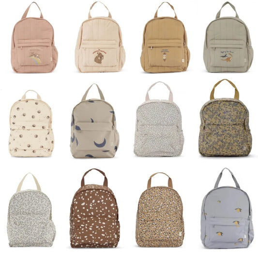 100% Cotton Quilted Backpack