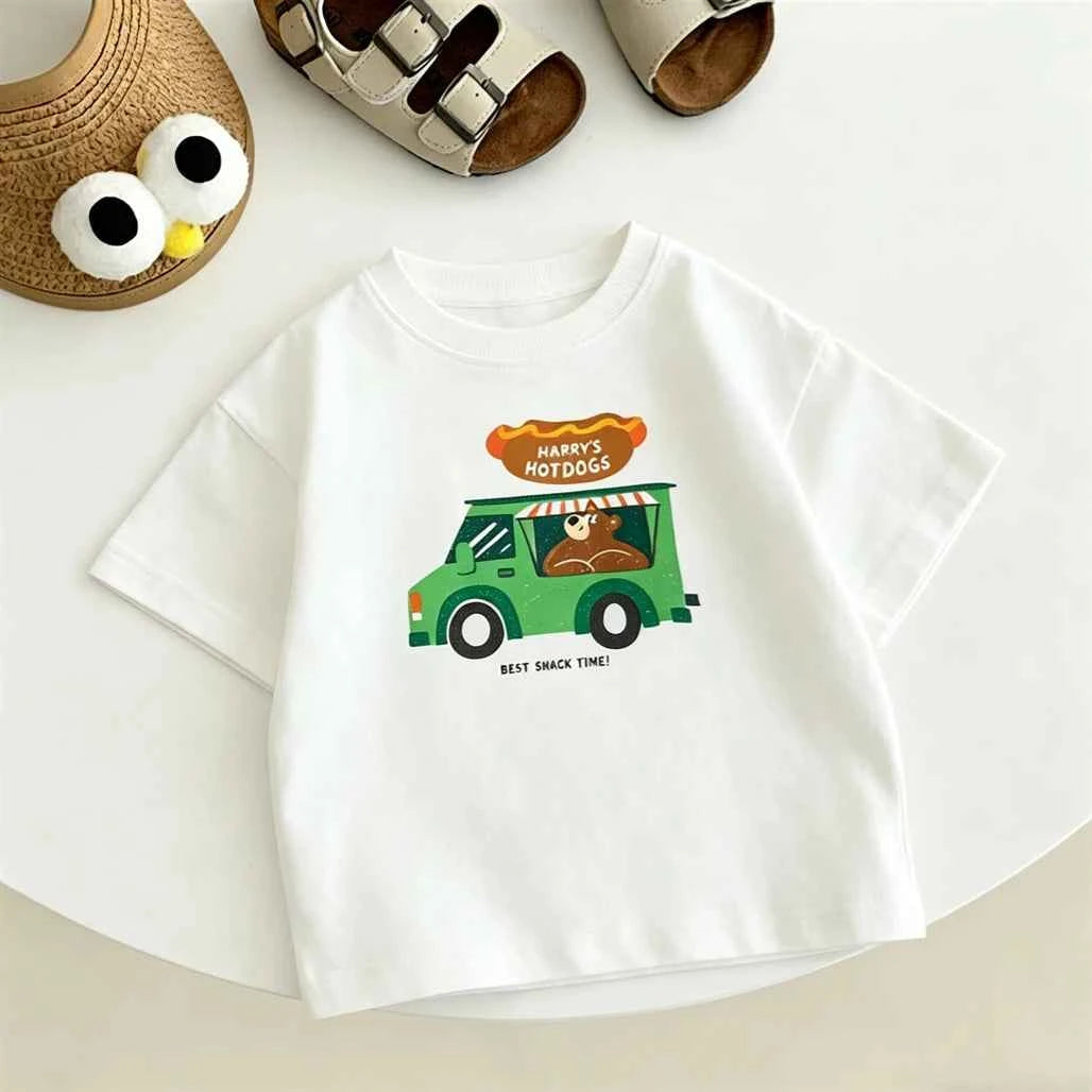100% Cotton Tomato Vibes Blue Tee & Cherry On Yellow TShirt