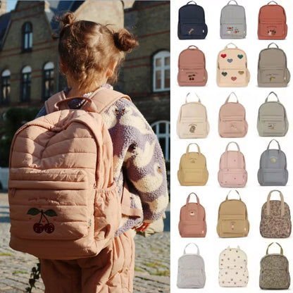 100% Cotton Quilted Backpack