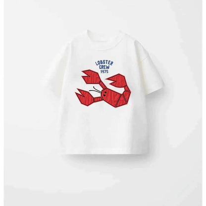100% Cotton Strawberry Print Cotton Tee Shirt