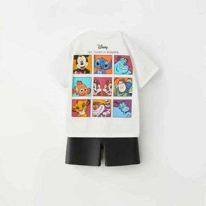 Cotton Mickey Mouse & Marvel Comics Cotton Tee & Shorts Set