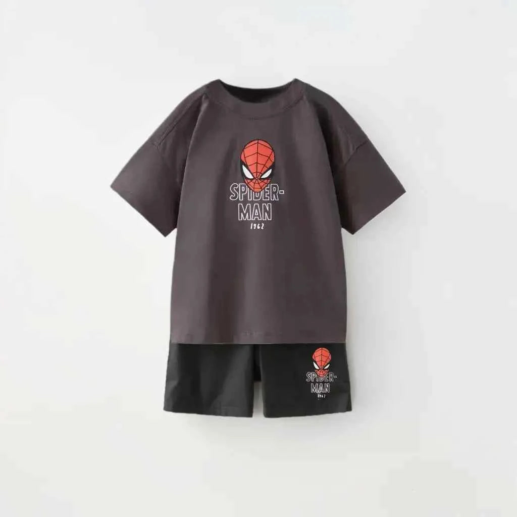 Cotton Marvel Spider-Man Short Sleeve Tee & Shorts Set