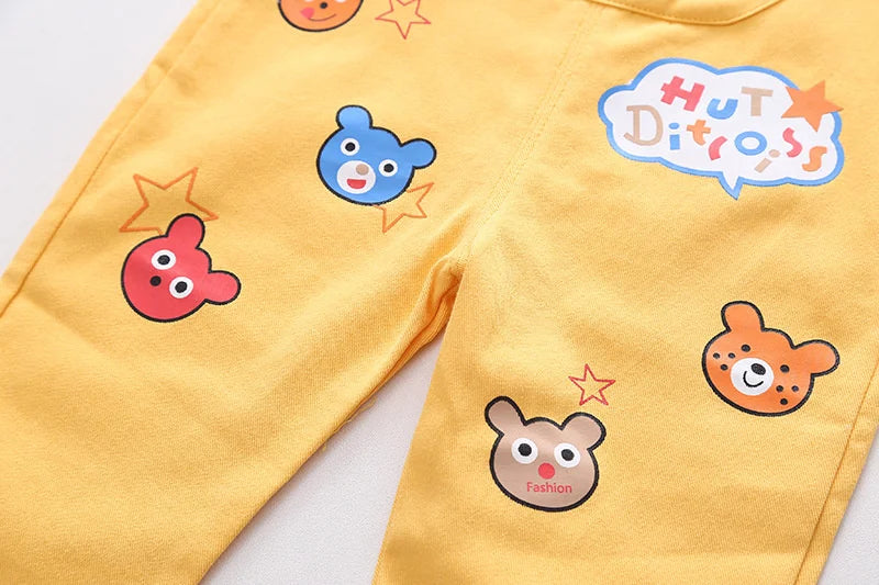 Striped Shirt & Bear Applique Overalls Set