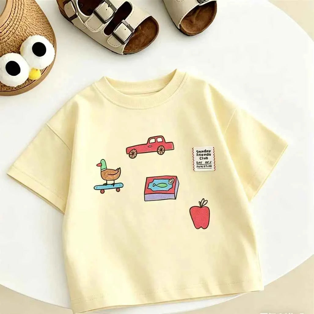 100% Cotton Mama & Papa Printed Cotton Casual Tee Shirt