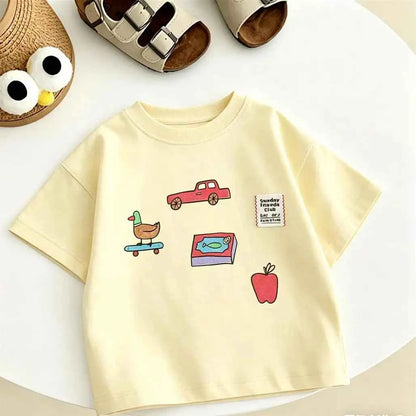 100% Cotton Mama & Papa Printed Cotton Casual Tee Shirt