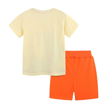 100% Cotton Animal Print T-Shirt & Shorts Set