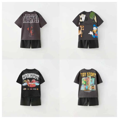 Cotton Marvel Spider-Man & Toy Story & Cars Short Sets