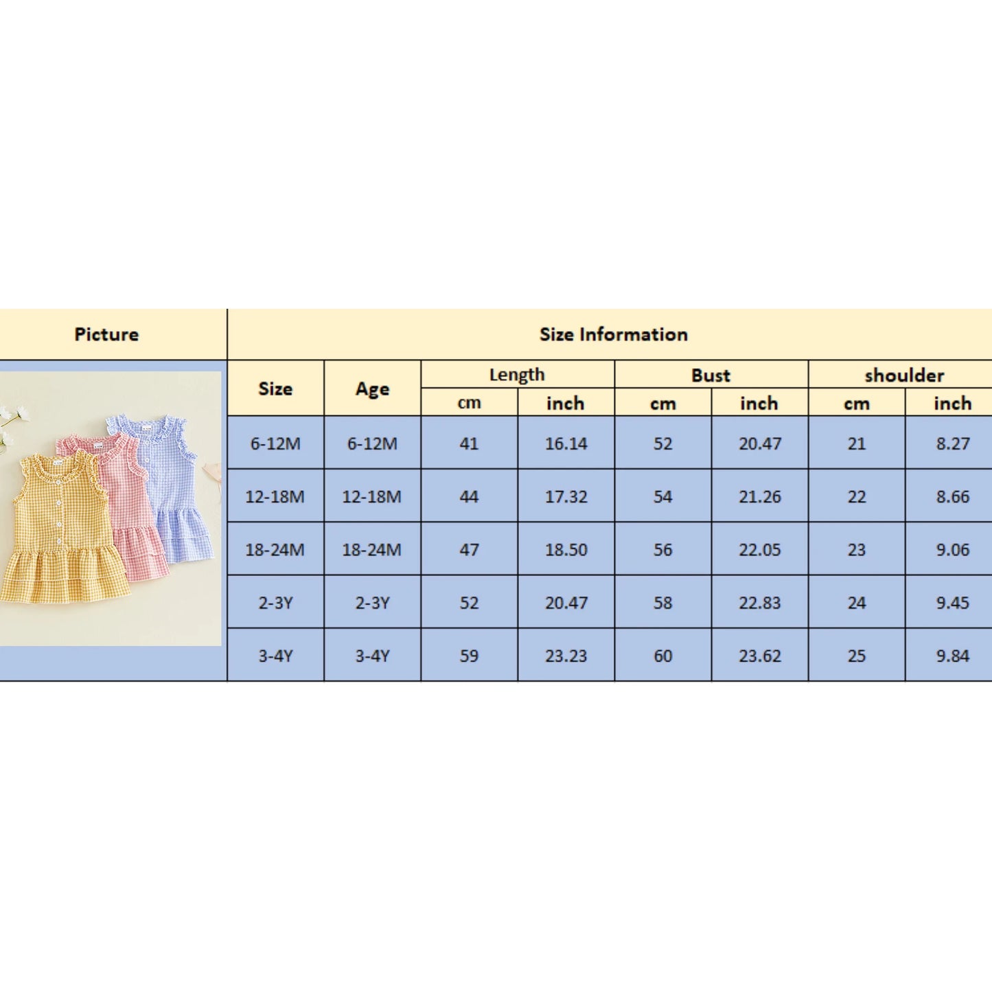 Gingham Ruffle Sleeve Button Tiered Dress