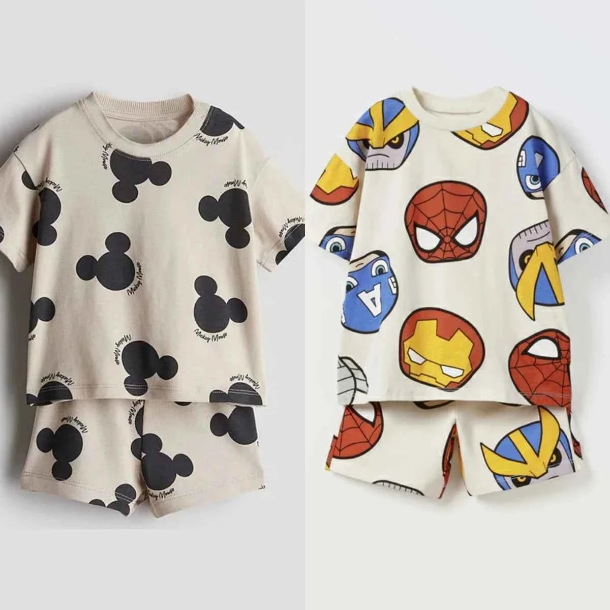 Cotton Mickey Mouse & Marvel Avengers Cotton Set