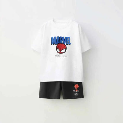 Cotton Spider-Man Spidey Amazing Friends Tees & Shorts Set