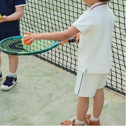 Cotton Cream Polo Shirt & Drawstring Shorts Set