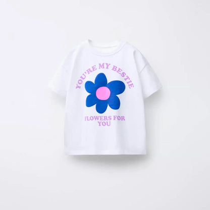 Cotton Bestie Print Cotton Tee Shirt