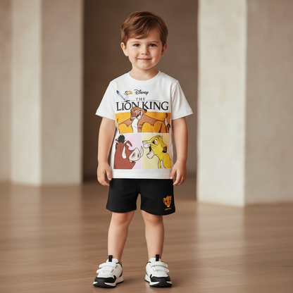 Cotton Simba Life Is A Long Walk T-Shirt & Shorts Set