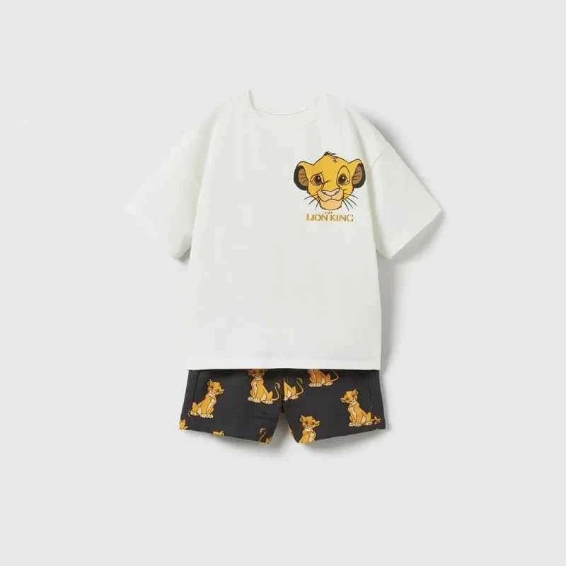 Cotton Simba Life Is A Long Walk T-Shirt & Shorts Set