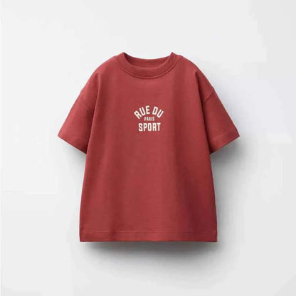 Cotton Big Smile Always Maroon Cotton T-Shirt