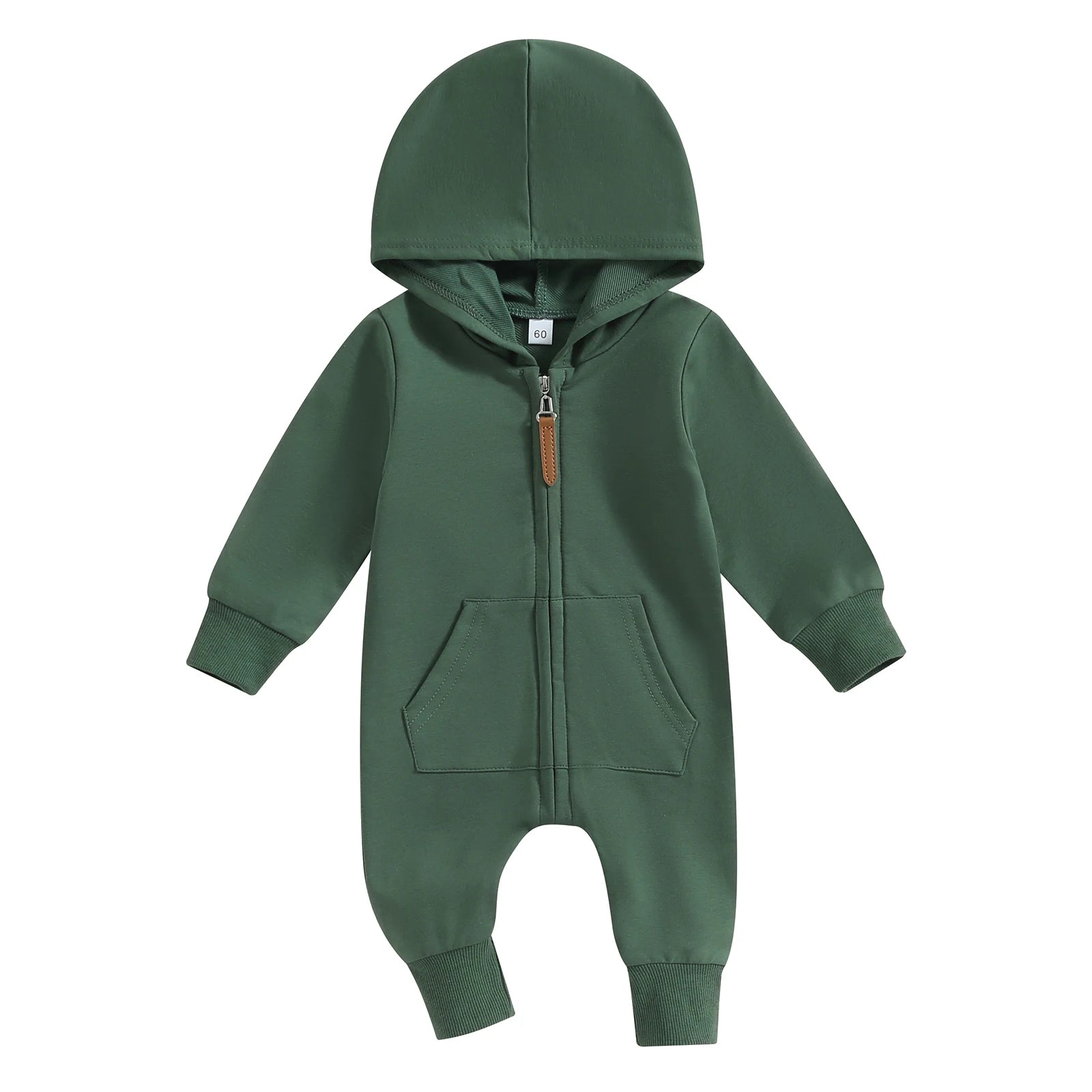 Cotton Toddler Hooded Jumpsuit In Earth Tones