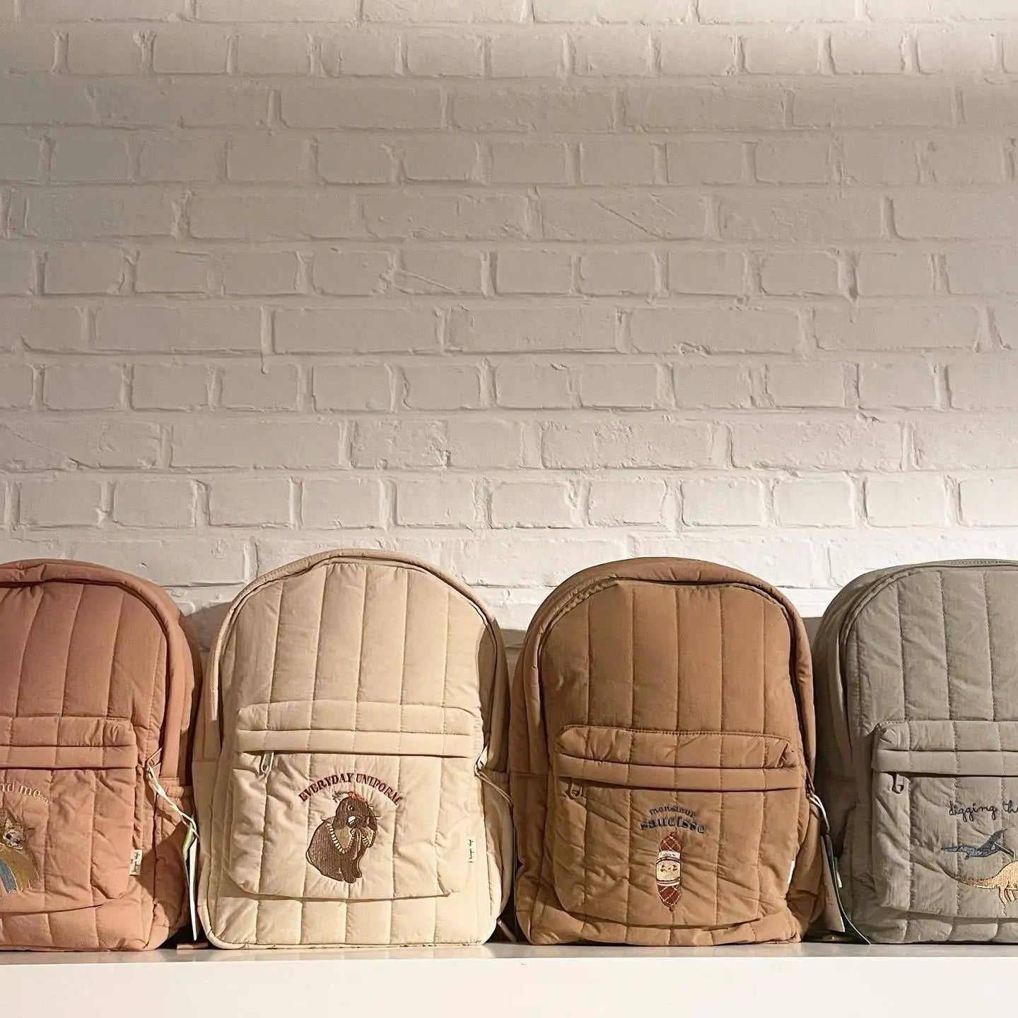 100% Cotton Quilted Backpack