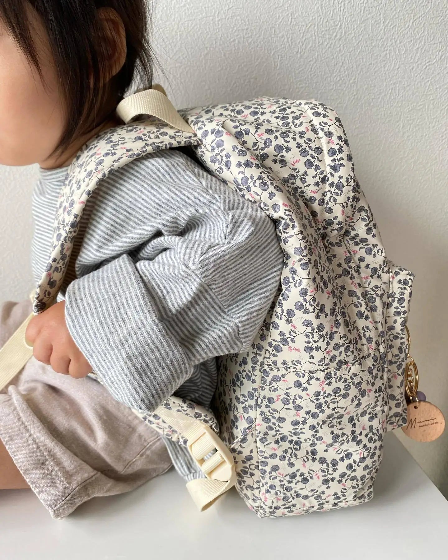 100% Cotton Quilted Backpack