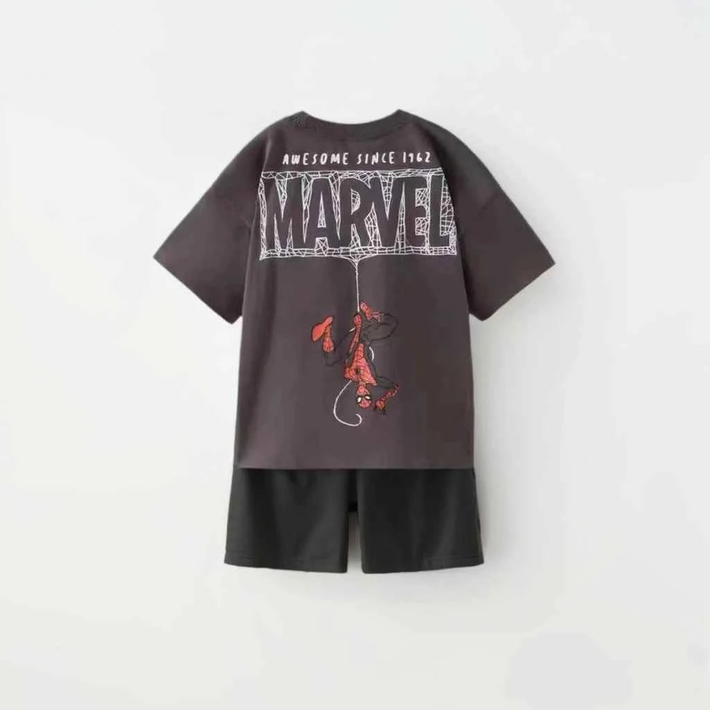Cotton Marvel Spider-Man Short Sleeve Tee & Shorts Set