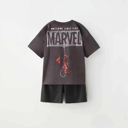 Cotton Marvel Spider-Man Short Sleeve Tee & Shorts Set