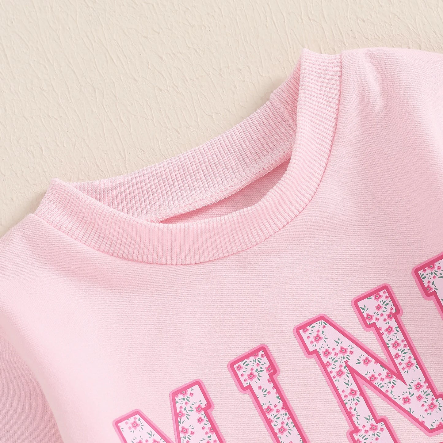 Cotton Matching Mama & Mini Pink Bow Sweatshirts