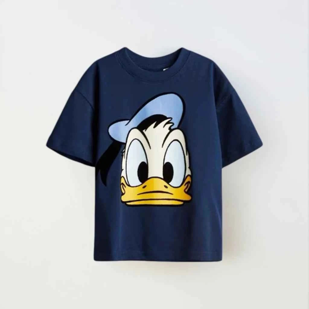 Cotton Mickey Pluto Green Tee & Donald Navy Blue Shirt
