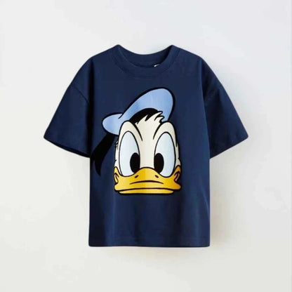 Cotton Mickey Pluto Green Tee & Donald Navy Blue Shirt