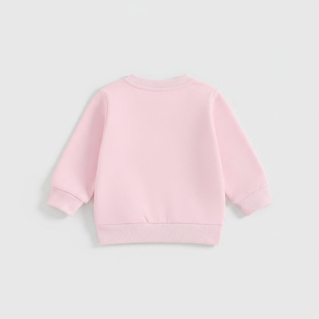Cotton Matching Mama & Mini Pink Bow Sweatshirts