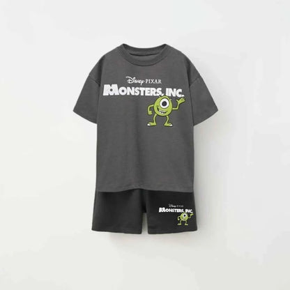 Cotton Monsters Inc Mike Mike Wazowski Tee & Shorts Set
