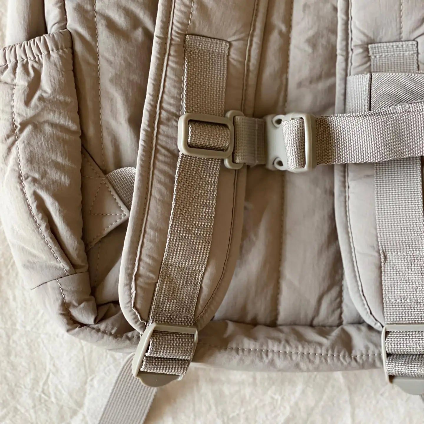 100% Cotton Quilted Backpack