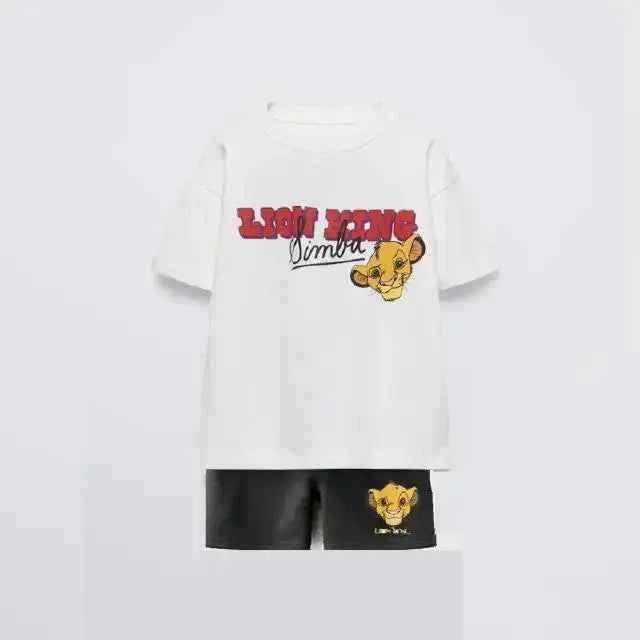 Cotton Simba Life Is A Long Walk T-Shirt & Shorts Set