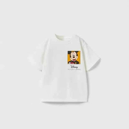 Cotton Mickey Mouse & Classic Disney Character Printed Tee