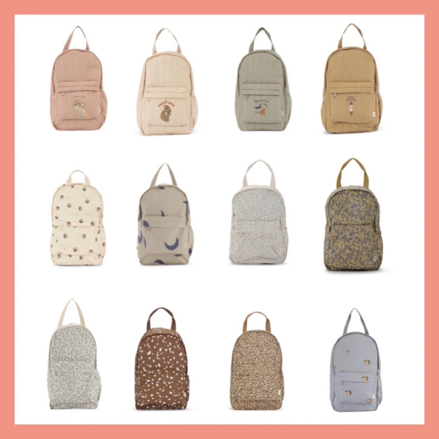 100% Cotton Quilted Backpack