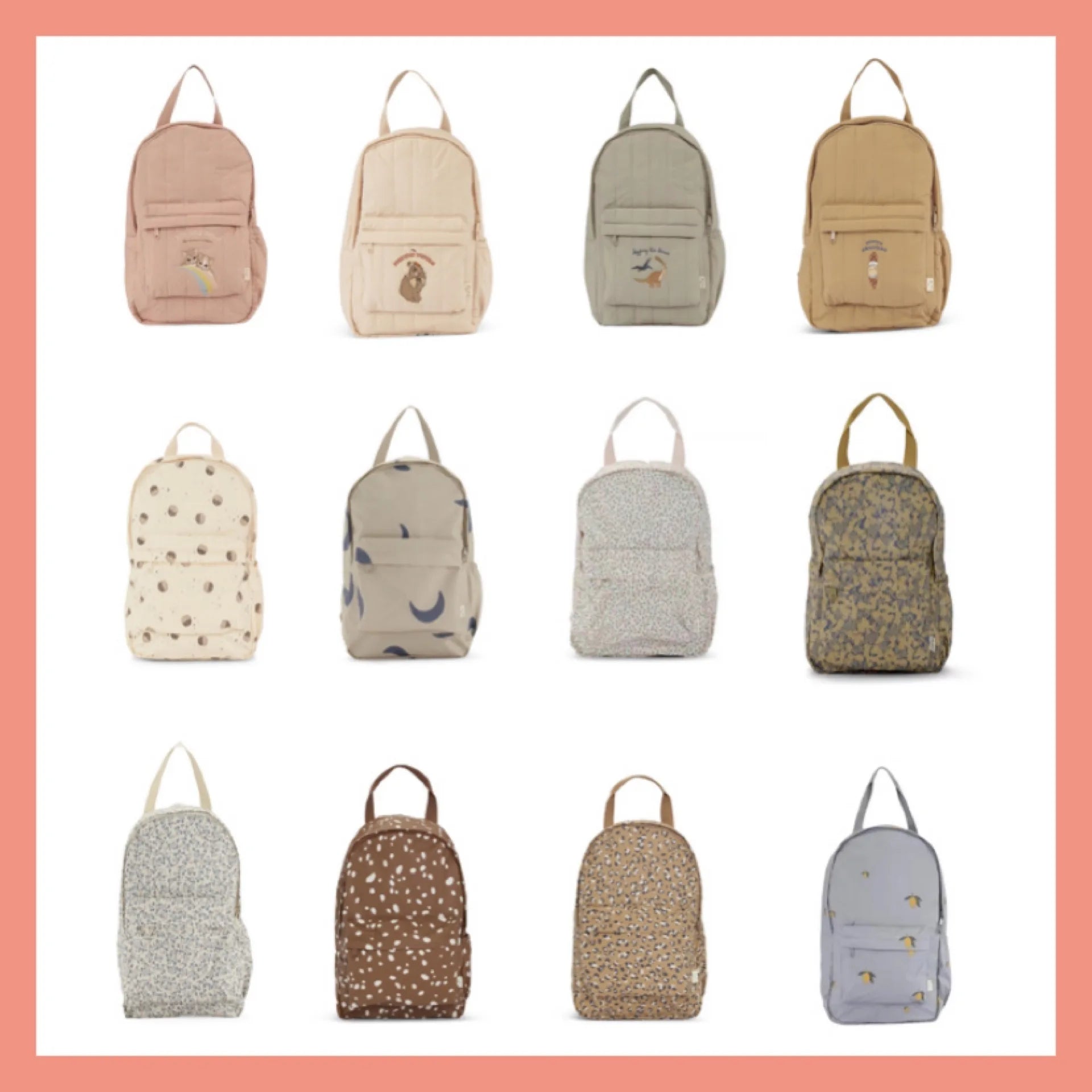 100% Cotton Quilted Backpack