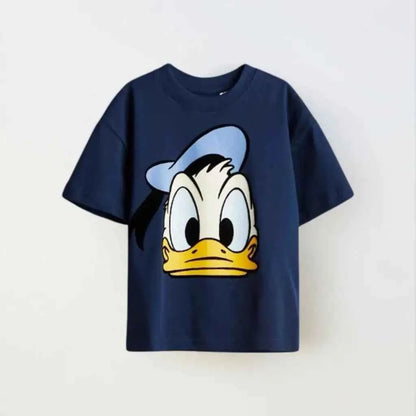 Cotton Mickey Pluto Green Tee & Donald Navy Blue Shirt