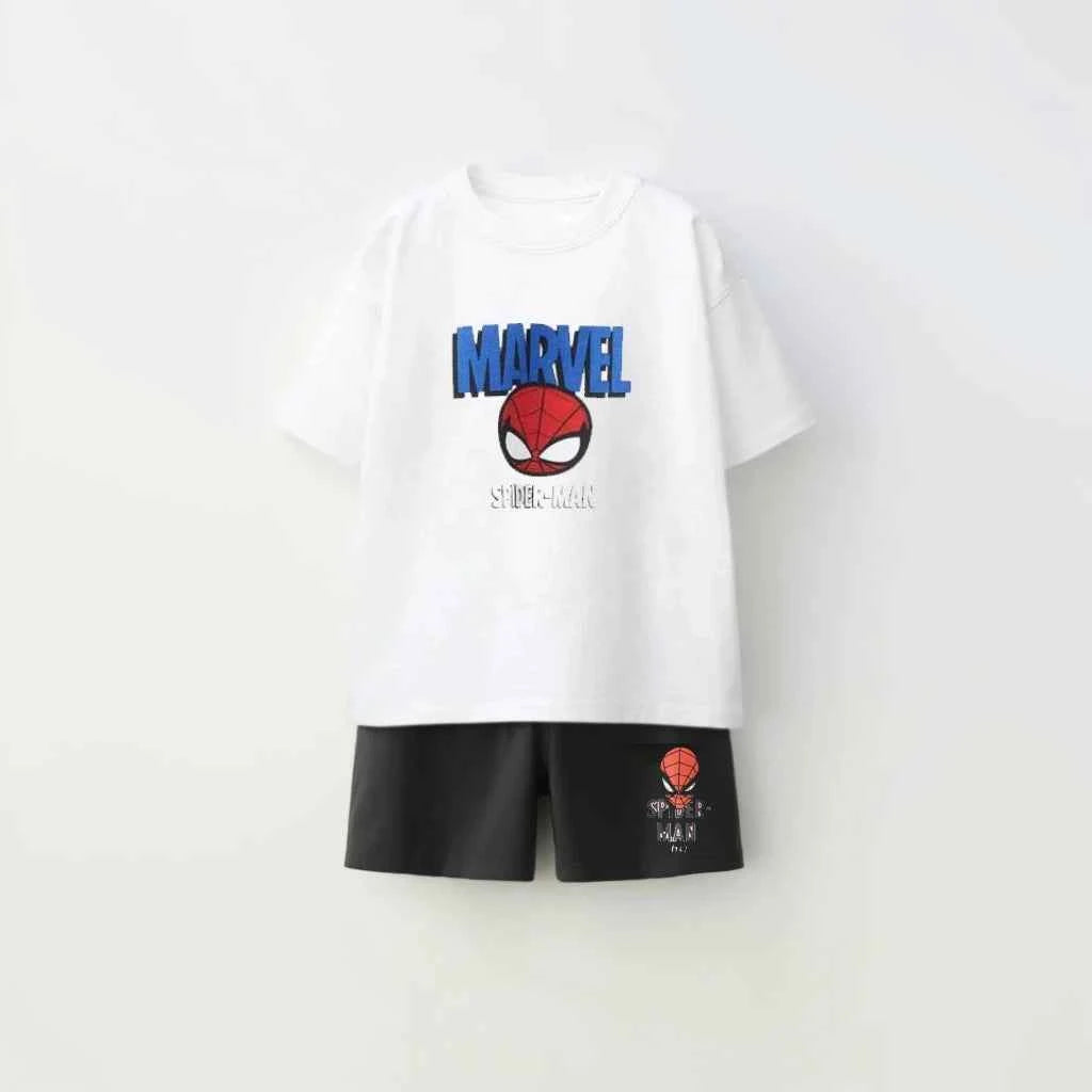 Cotton Spider-Man Spidey Amazing Friends Tees & Shorts Set