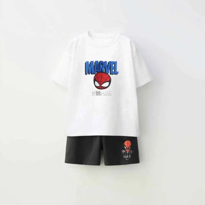 Cotton Spider-Man Spidey Amazing Friends Tees & Shorts Set